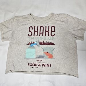 Disney Food & Wine Festival Crop Top Womens Size XL